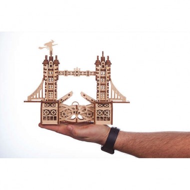 Maquette Tower Bridge - petite taille - mobile 3D en bois - Puzzle - Mr Playwood