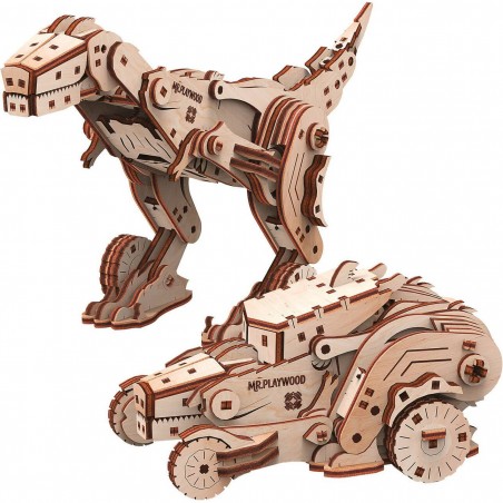 Maquette Dinocar mobile 3D en bois - Puzzle - Mr Playwood