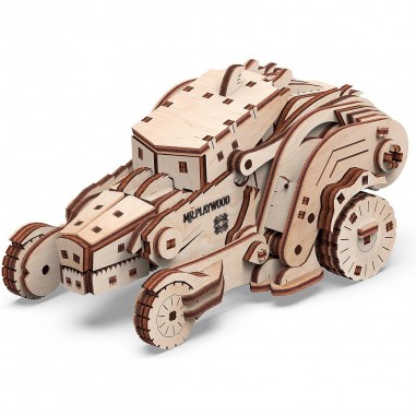 Maquette Dinocar mobile 3D en bois - Puzzle - Mr Playwood