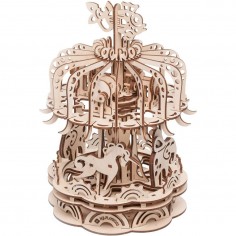 Maquette Carrousel mobile 3D en bois - Puzzle - Mr Playwood