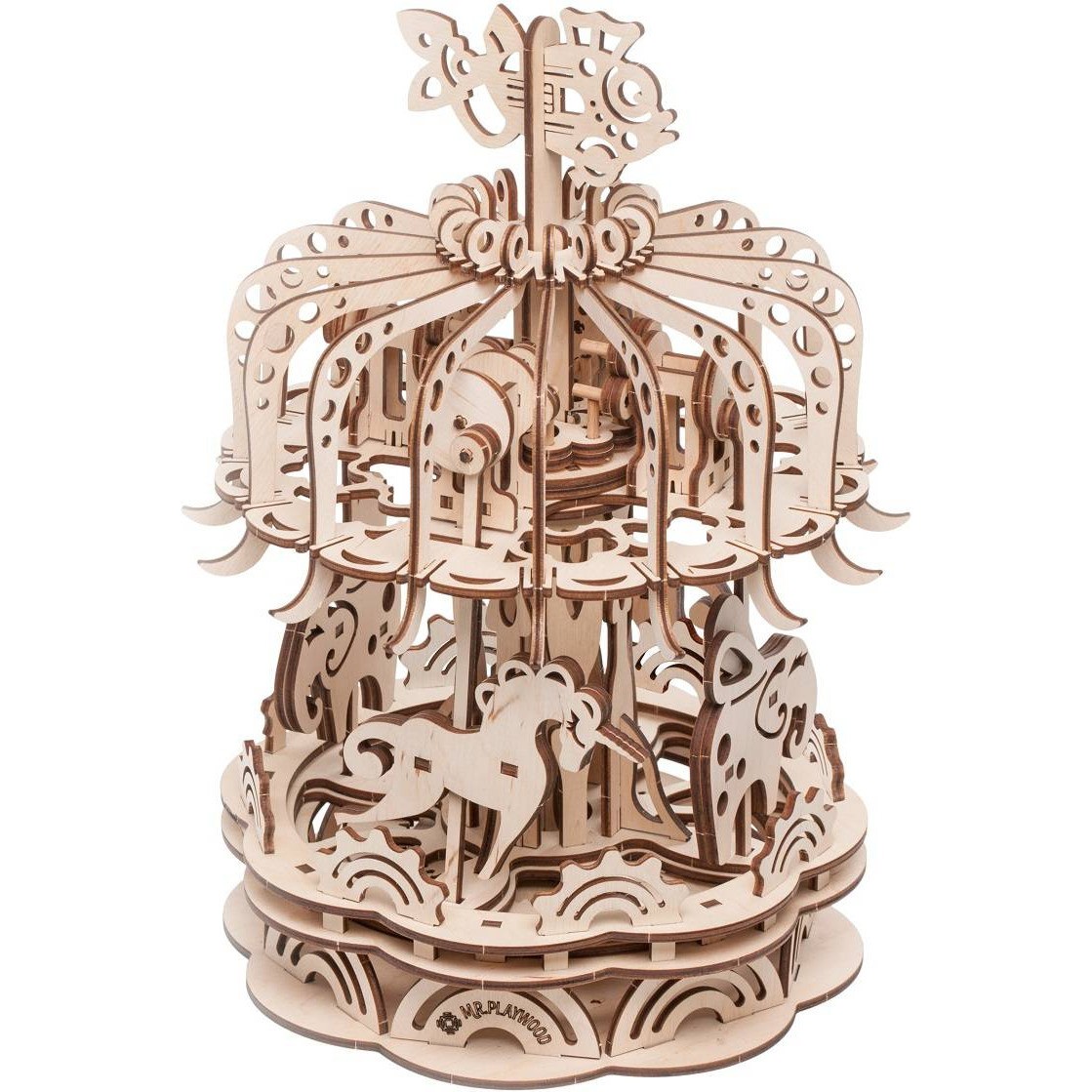 Mr Playwood Maquette Carrousel mobile 3D en bois