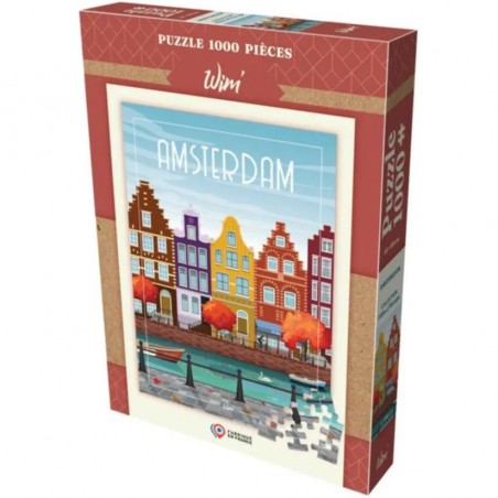 Puzzle Wim - Amsterdam - 1000 Pièces Jeux classiques - Wim!