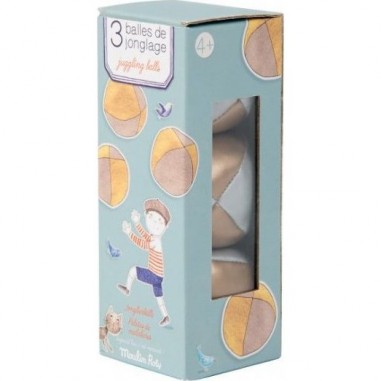 3 Balles De Jonglages pour enfants - Moulin Roty 3 Balles De Jonglages pour enfants - Moulin Roty
