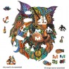 Rainbow Puzzle en bois - Chat Pirate - 116 pièces - Gigamic
