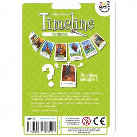 Timeline inventions - jeu de réflexion - Asmodée - Asmodee