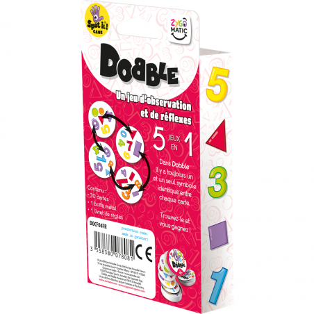 Dobble 123 - Jeu de société - Zygomatic - Asmodee
