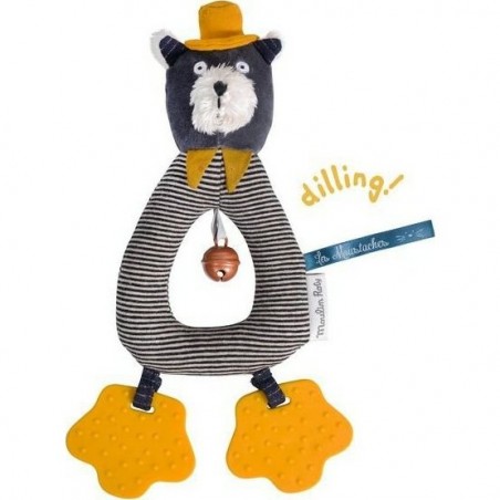 Hochet anneau Moulin Roty - Alphonse Les Moustaches