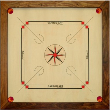 Carrom Wct Ellora 85 X 85 - Jeux classiques - Jeux de société - Carrom Art