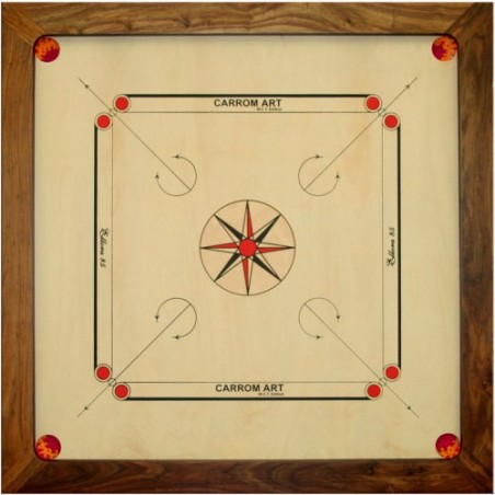 Carrom Wct Ellora 85 X 85 - Jeux classiques - Jeux de société - Carrom Art