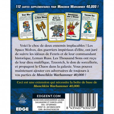 Munchkin Warhammer 40K: Sauvagerie et Sorcellerie - Jeux de société - Edge