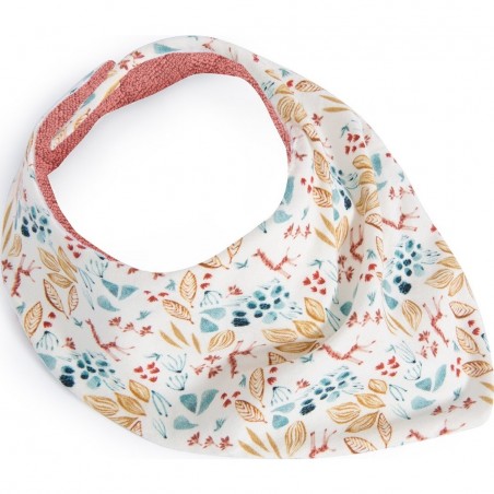 Bavoir bandana rose "Sous mon Baobab" - Moulin Roty