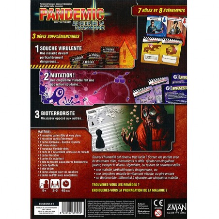 Pandémie - Au seuil de la Catastrophe - Jeu de société - Zman Games - Z-man Games