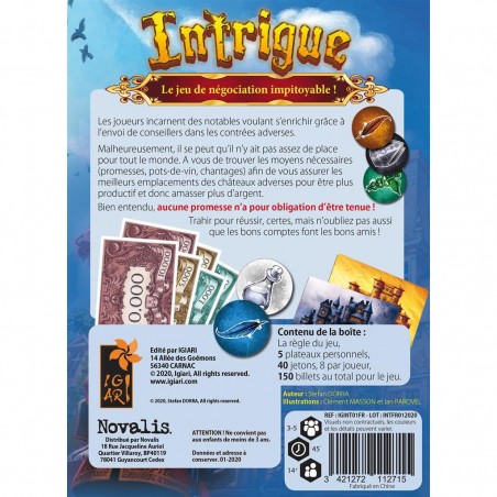 Intrigue - Stefan Dorra - Gigamic - Jeux de Société - Igiari