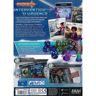 Pandemic : Intervention d'Urgence - Jeu de Stratégie - Esprit Jeu - Z-man Games