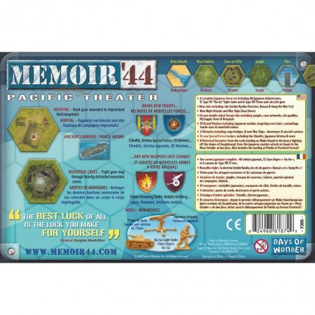 Mémoire 44 : Guerre du Pacifique - Extension - Jeux de société - Days Of Wonder