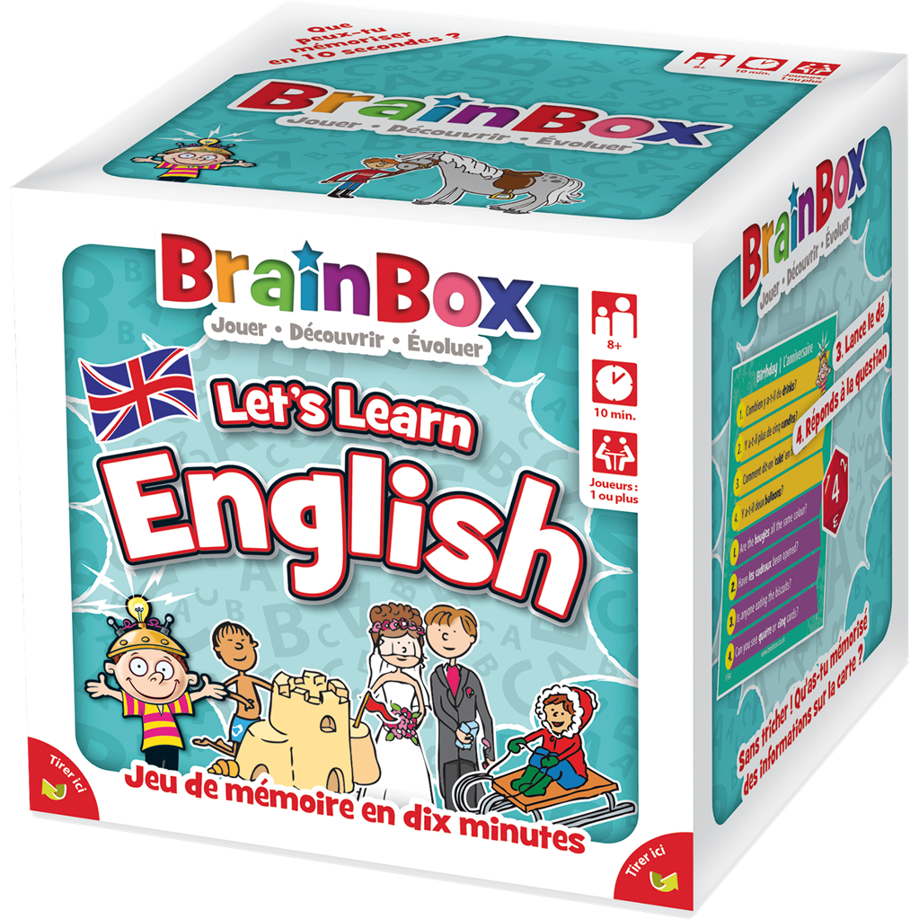 Green Board Games BrainBox : Apprenons l'Anglais Refresh