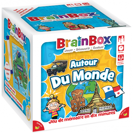 Brain Box - Voyage autour du Monde - Jeu de société - Green Board Game Company - Green Board Games