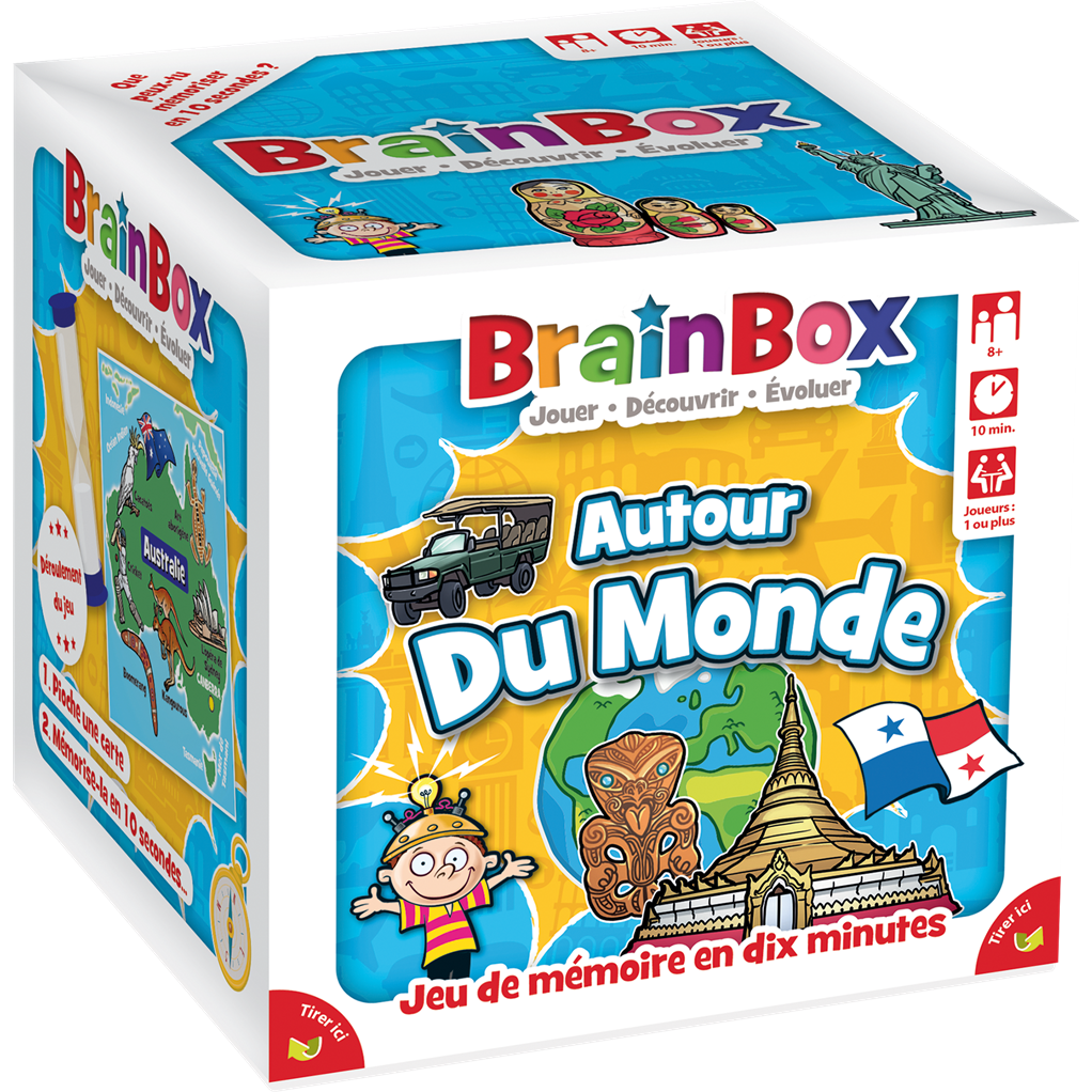 Green Board Games BrainBox : Voyage autour du Monde Edition 2022