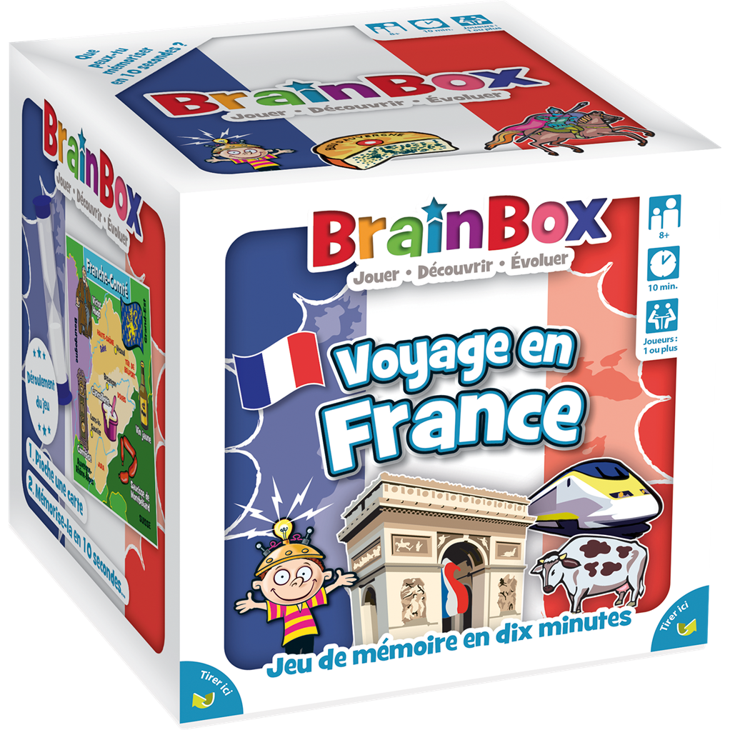 Green Board Games BrainBox : Voyage en France Edition 2022