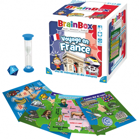 Brain Box - Voyage en France - Jeu de société - Green Board Game Company - Green Board Games