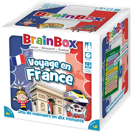 Brain Box - Voyage en France - Jeu de société - Green Board Game Company - Green Board Games