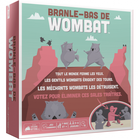 Branle-Bas de Wombat - Un jeu - Exploding Kittens