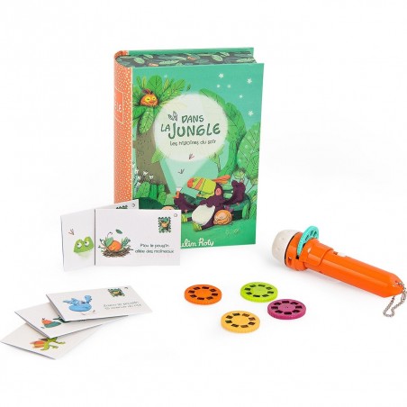 Coffret lampe à histoires Dans la jungle Moulin Roty
