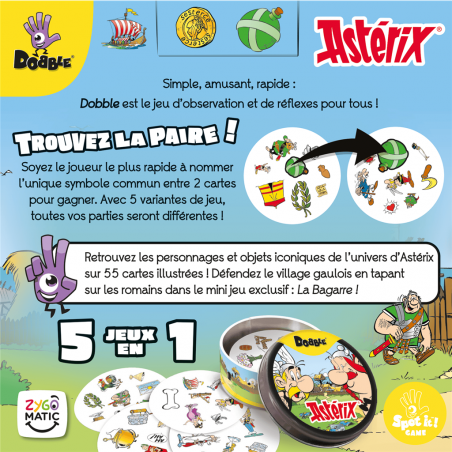Dobble Astérix - Asmodée - Jeux de société - Asmodee