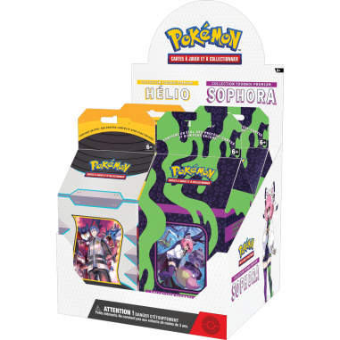 Coffret Tournoi Premium Hélio ou Sophora - Pokémon