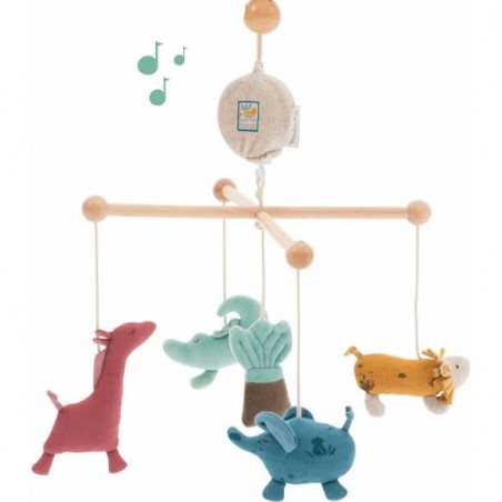 Mobile musical en bois Moulin Roty - Sous mon Baobab