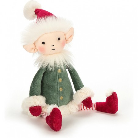 Peluche Leffy Elfe de Noël Medium - 32cm - Jellycat