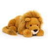 Peluche Louie Lion Huge - L: 23 cm x l : 55 cm x H: 23 cm - Jellycat