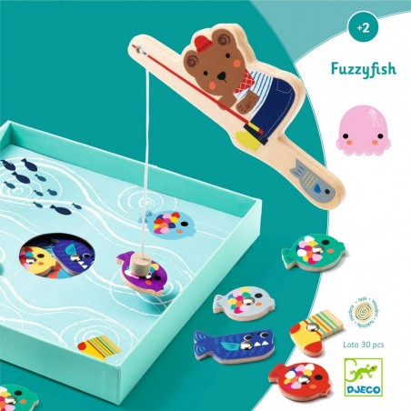 Jeux éducatifs bois Fuzzyfish - Djeco