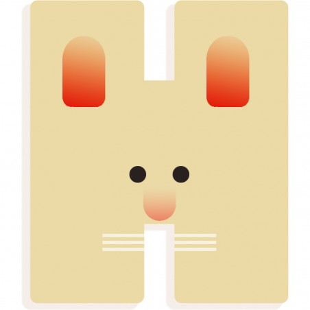 H – Lettres animaux graphiques - Djeco