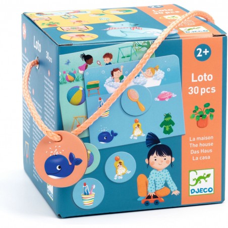 Loto Dans la maison - Jeu éducatif enfant - Djeco