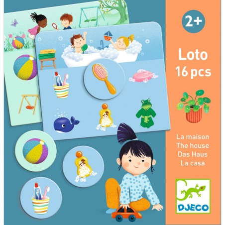 Loto Dans la maison - Jeu éducatif enfant - Djeco