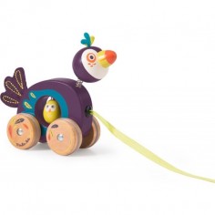 Jouet en bois à tirer Toucan - Moulin Roty 2