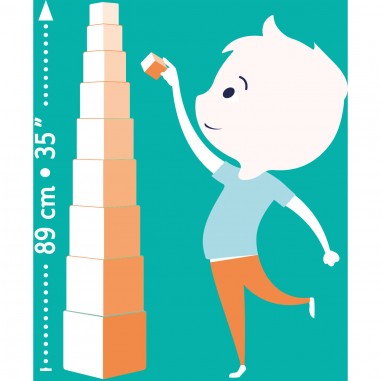 Cubes premier âge - 10 cubes Nature et animaux - Djeco