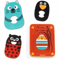 Puzzle 3 niveaux Max & Co - Puzzle en bois - Djeco 2