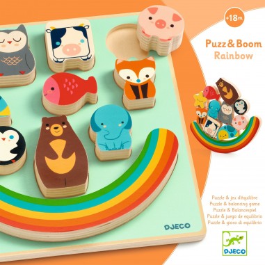 Puzzles relief - Puzz & Boom Rainbow - Djeco