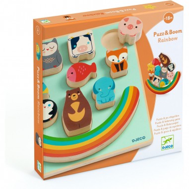 Puzzles relief - Puzz & Boom Rainbow - Djeco