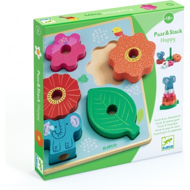 Puzzles relief - Puzz & Stack Happy - Djeco