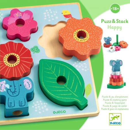 Puzzles relief - Puzz & Stack Happy - Djeco