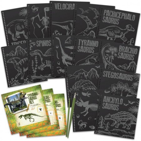 Tableaux à gratter - Un jeu DinosArt - Dinos Art