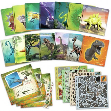 Sticker par numéro - Un jeu DinosArt - Dinos Art