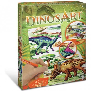 Strass par numéros : dinosaures - dinosart - Dinos Art