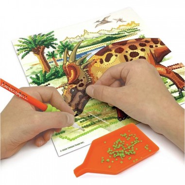 Strass par numéros : dinosaures - dinosart - Dinos Art