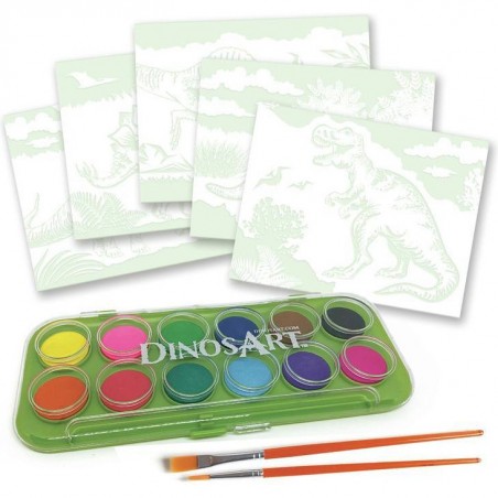 Aquarelle magique : dinosaures - dinosart - Dinos Art