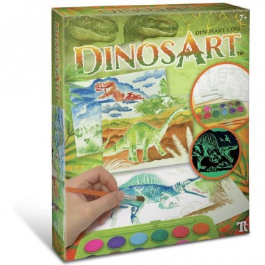 Aquarelle magique : dinosaures - dinosart - Dinos Art