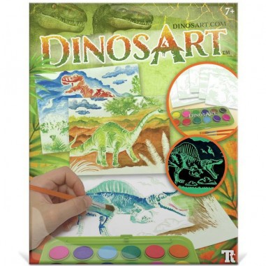 Aquarelle magique : dinosaures - dinosart - Dinos Art